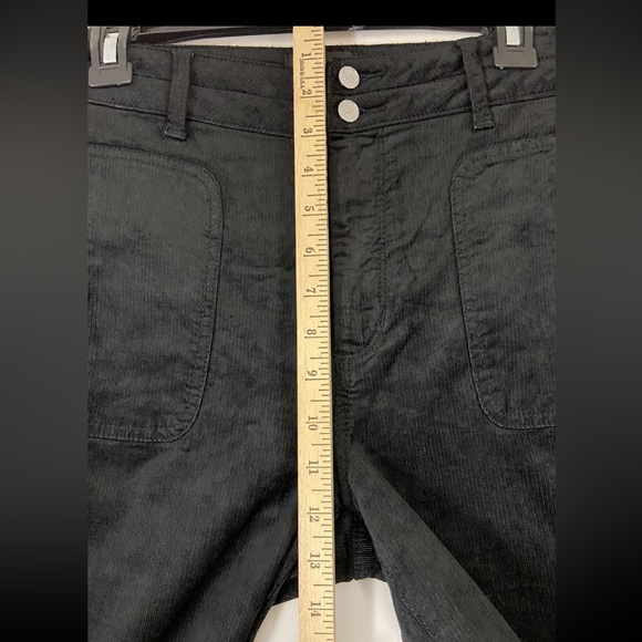 Bebe Black Velvet Cordoroy Bellbottom Bootcut Jeans Pants NEW Sz30x34 (sku44) - Picture 10 of 16